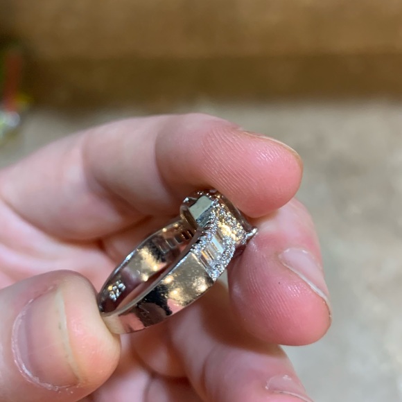 BRAND NEW WHITE SAPPHIRE 925 STERLING SILVER RING SIZE 7 - Picture 7 of 7